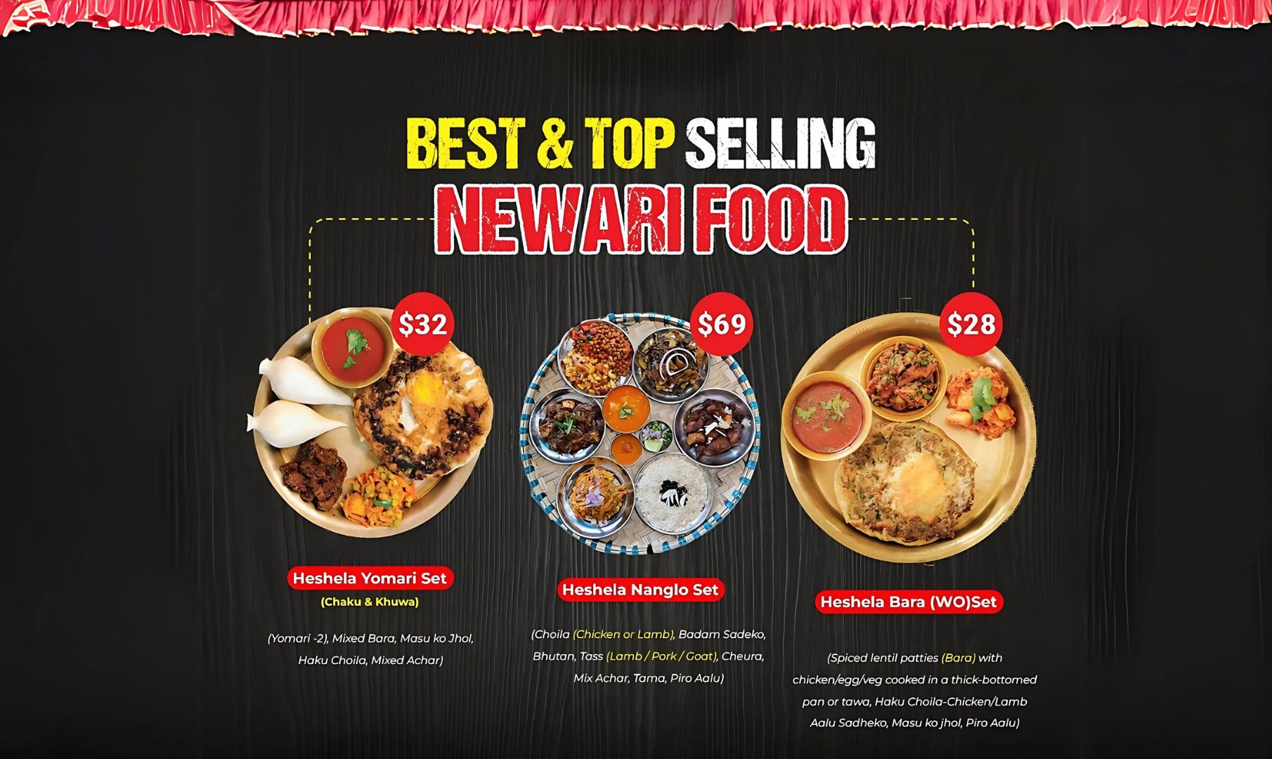 Best & top selling newari food on syndey-australia-heshela