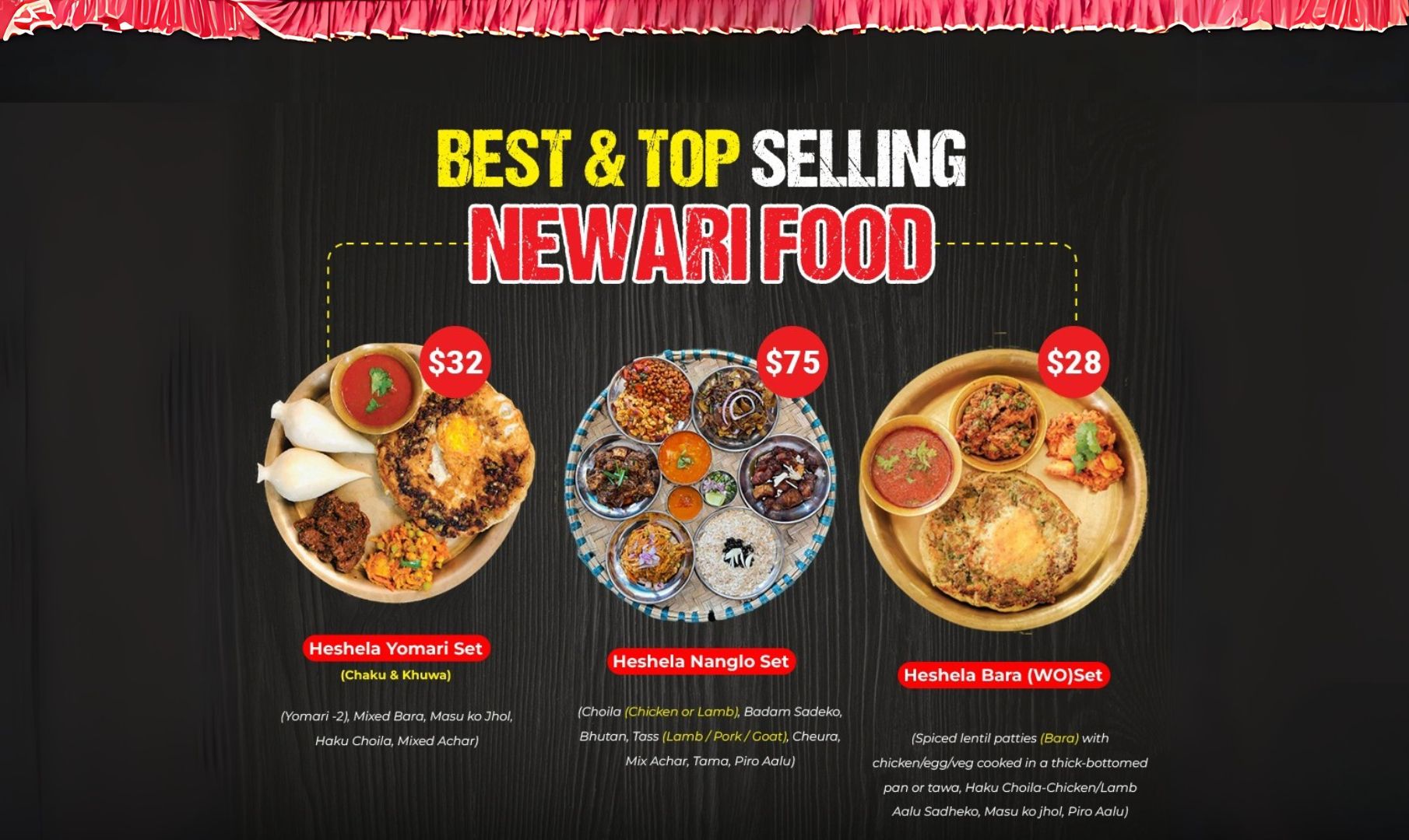 best & top selling newari food