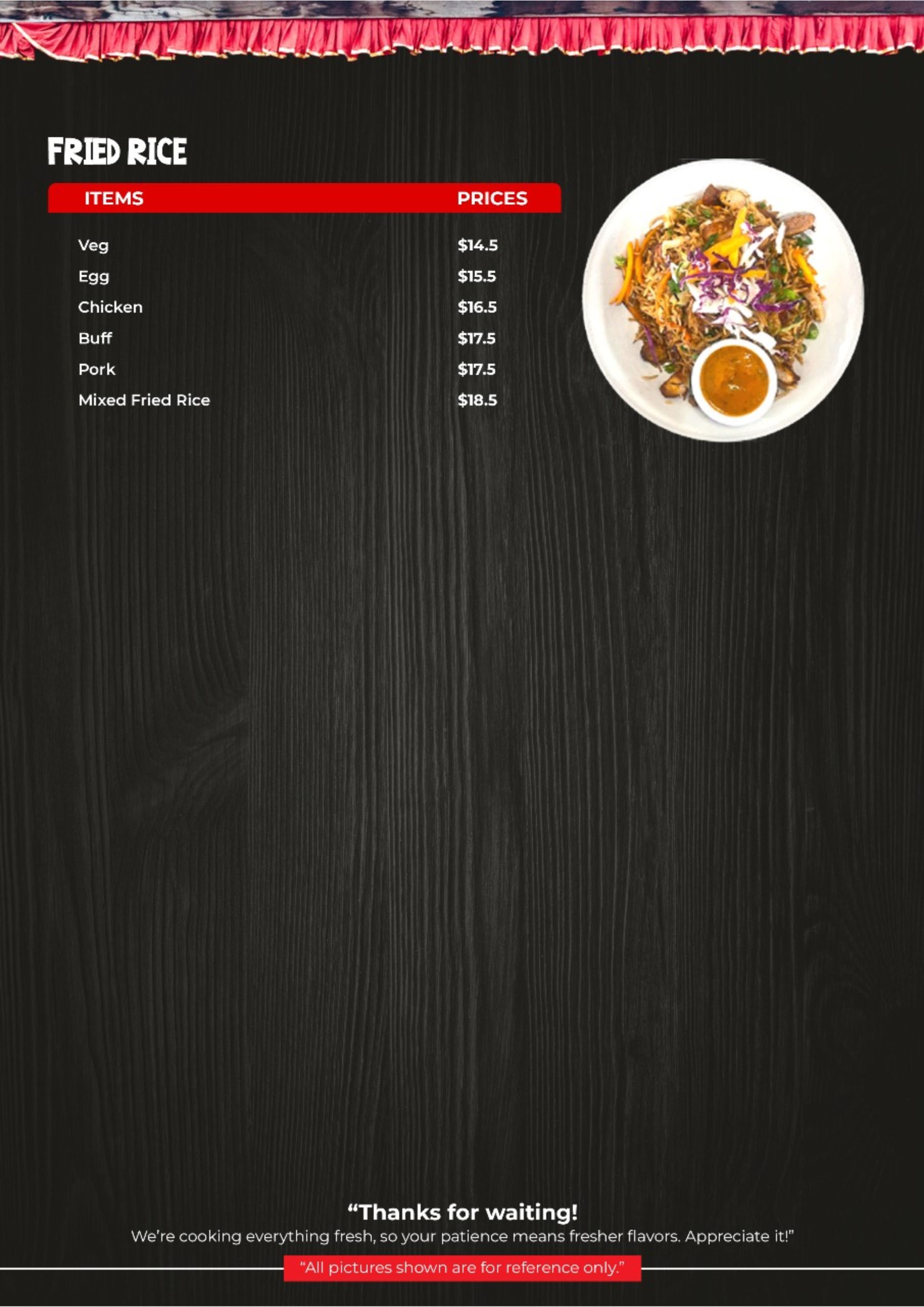 fried rice -without qwati