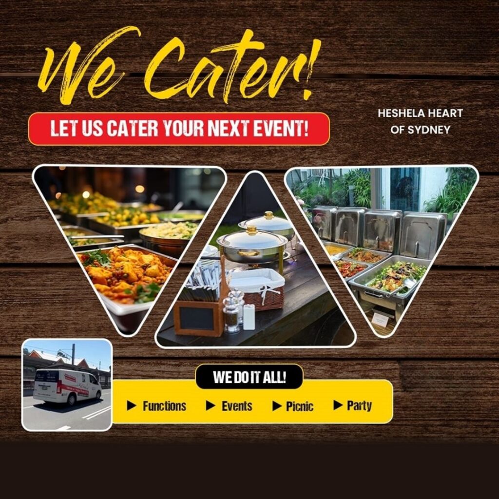 we cater